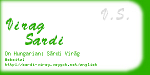 virag sardi business card